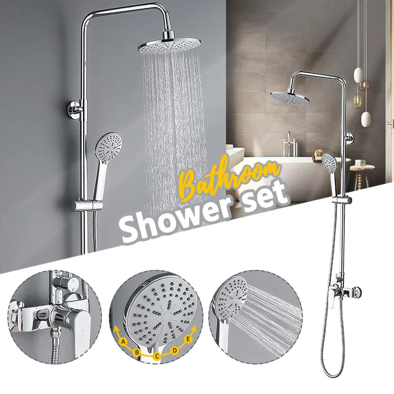 360° Rotatable Rainfall Shower Set