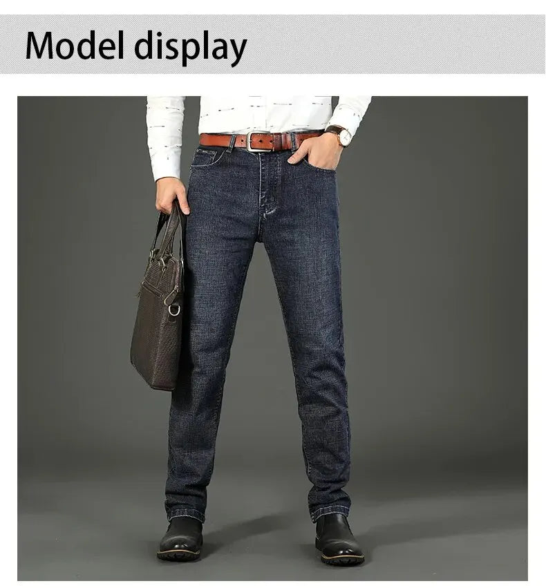 Men's Business Casual Straight Jeans