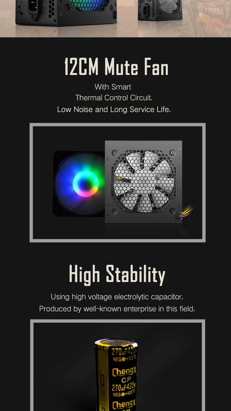 RGB Gaming Power Supply