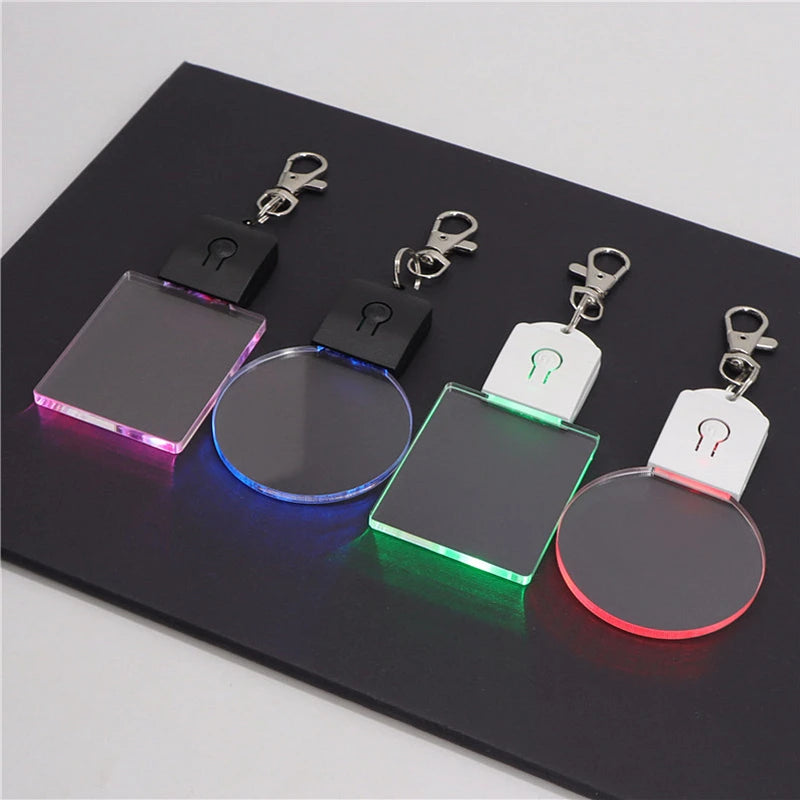 RGB Acrylic LED Keychain