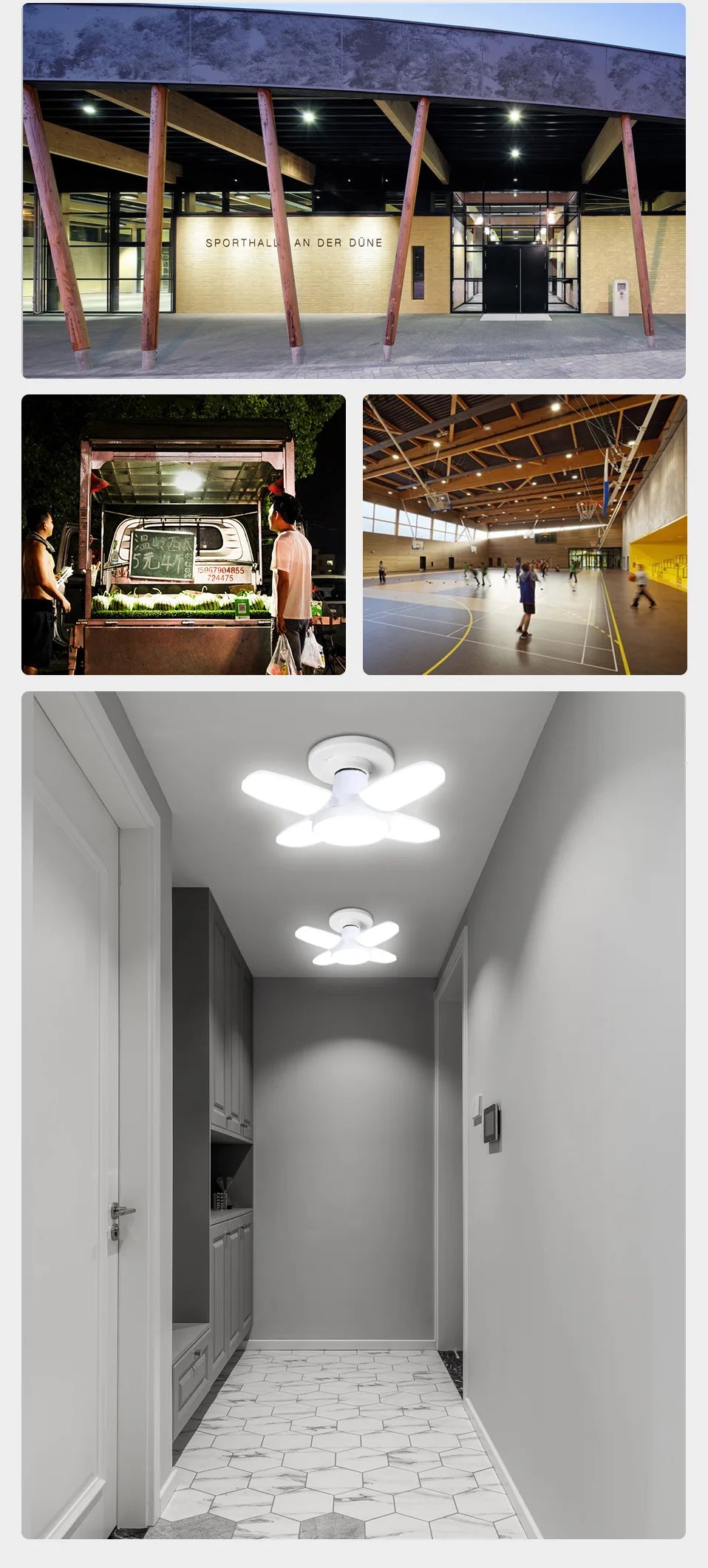 Foldable LED Bulb 28W E27