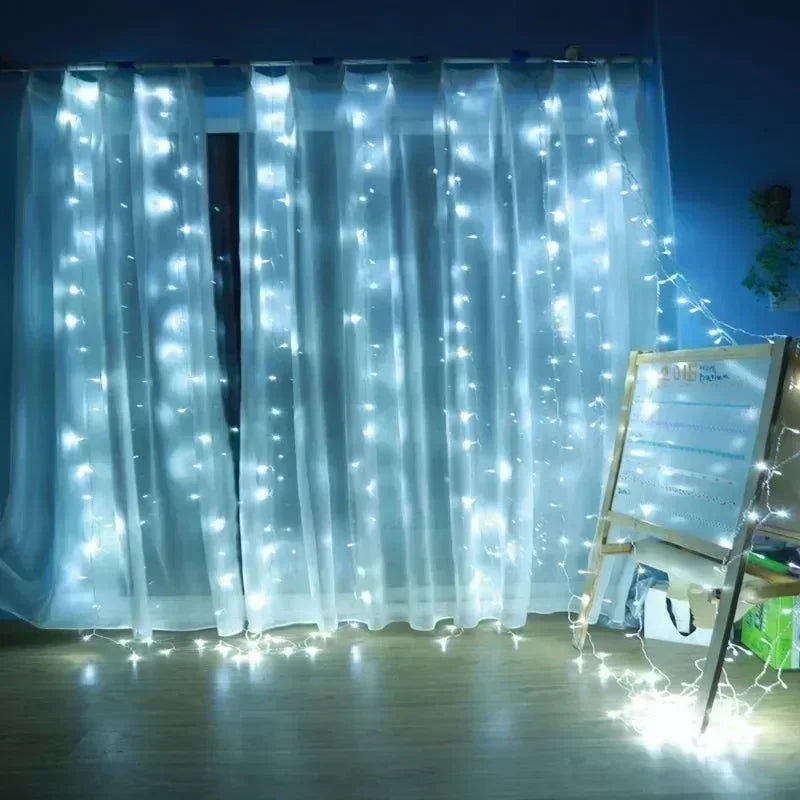 USB LED Curtain String Lights