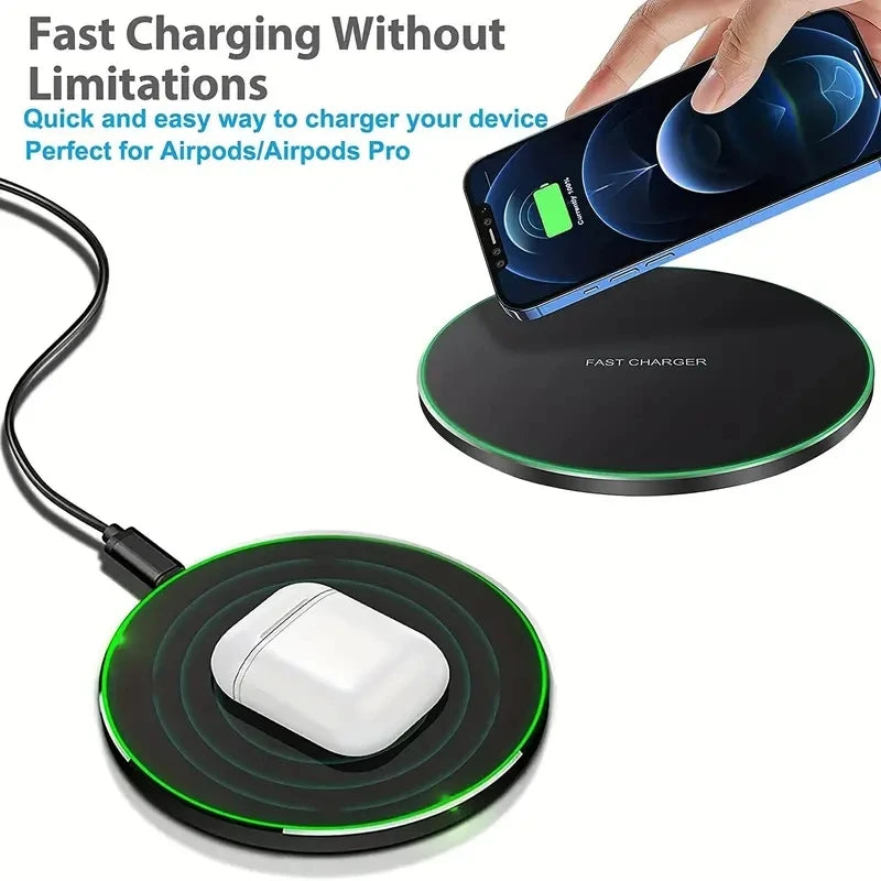 Wireless Charger for iPhone & Samsung