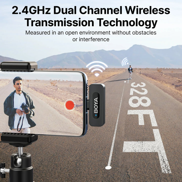 BOYA Wireless Lavalier Microphone System