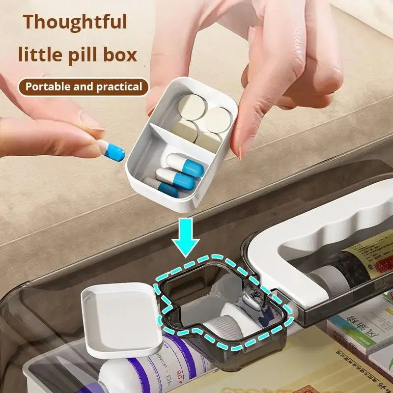 Large White Home Medicine Box