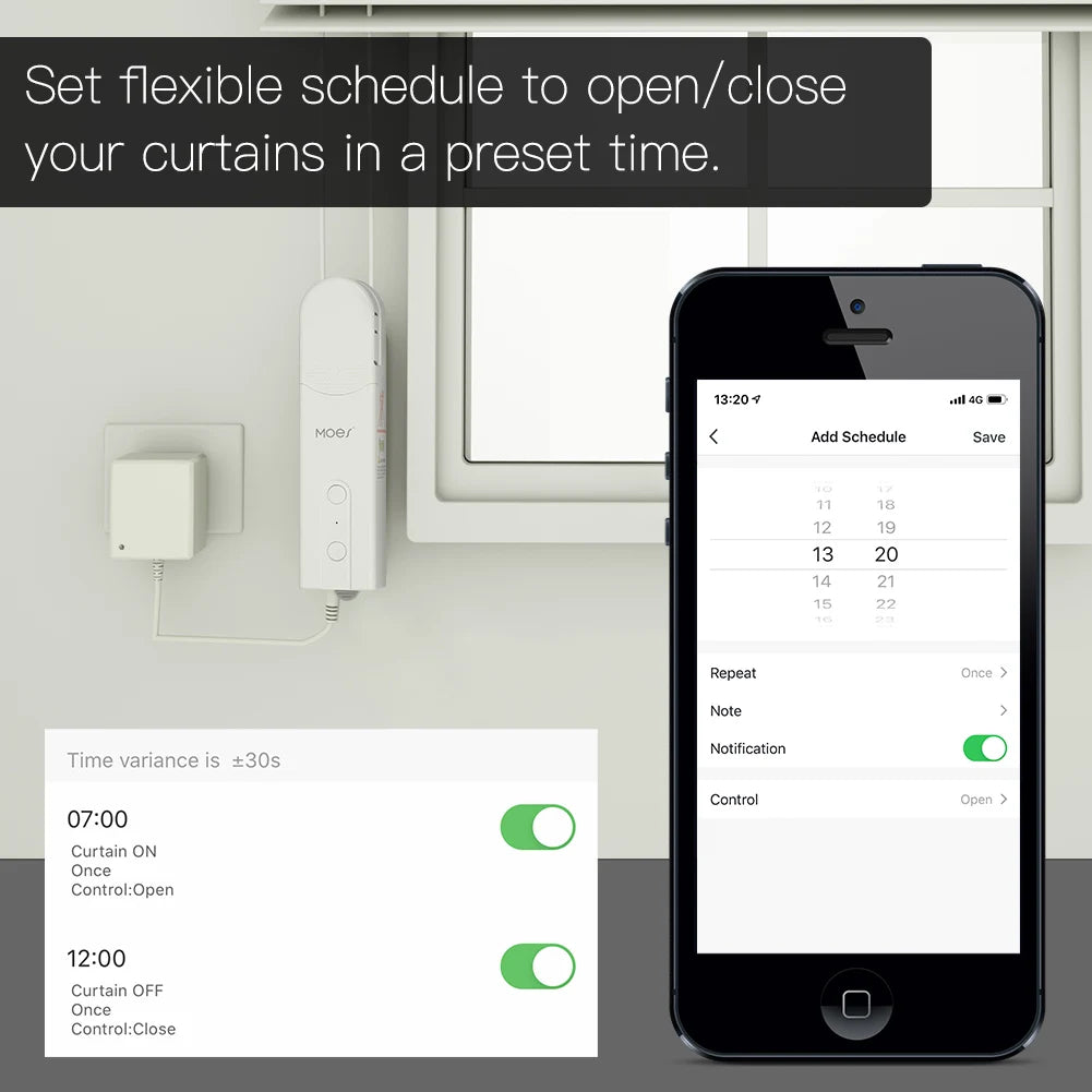 ZigBee Smart Motorized Roller Blinds