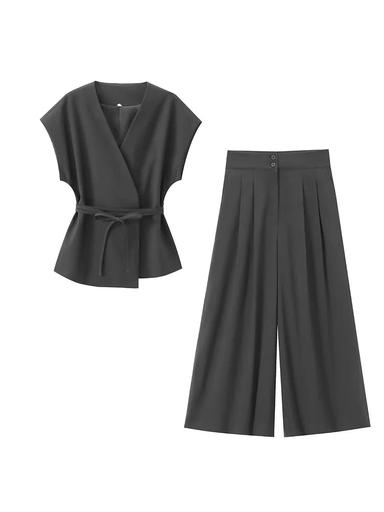 Women's Two Piece Trouser Suit