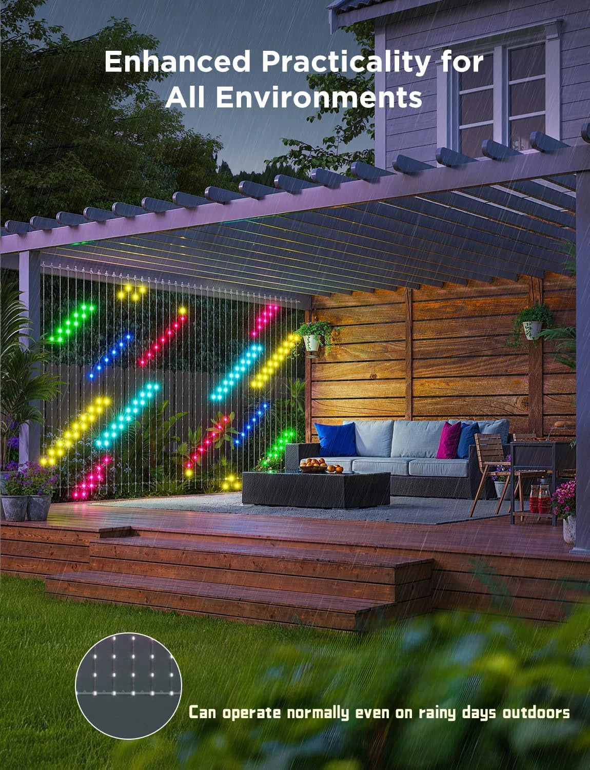 Smart RGB Curtain Lights