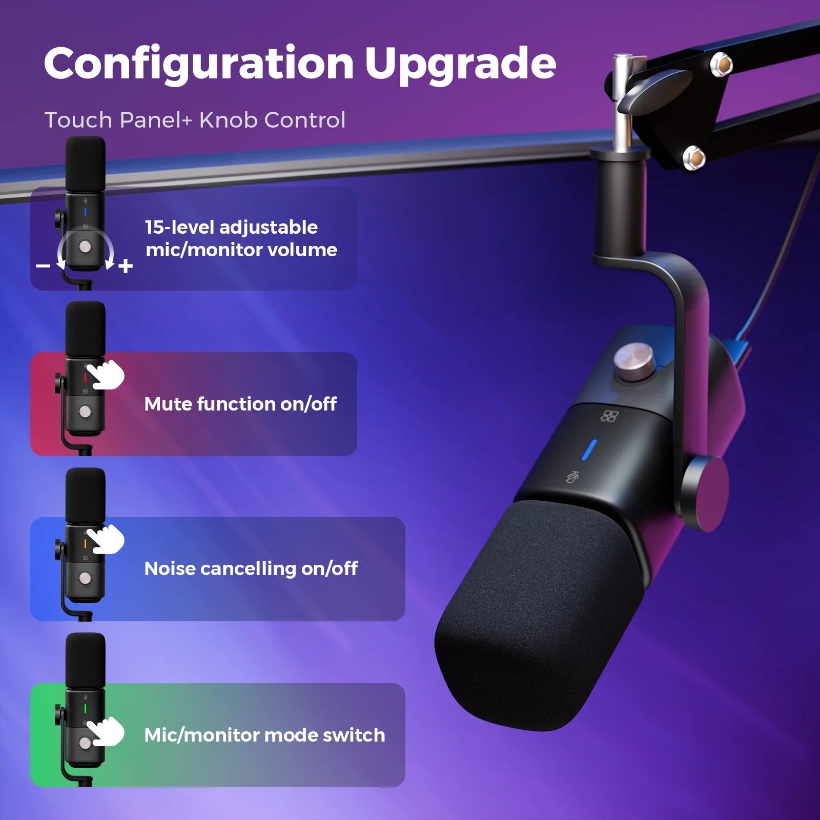 Professional USB XLR Dynamic Microphone