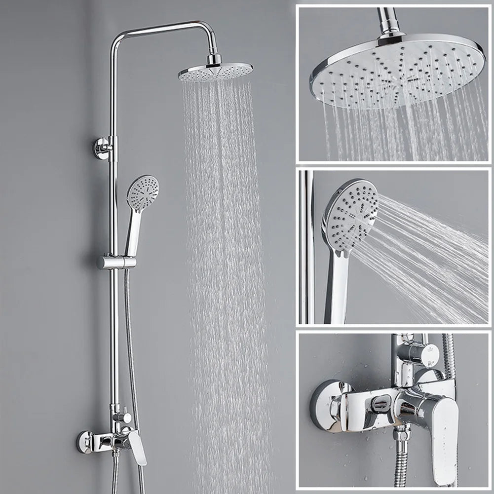 360° Rotatable Rainfall Shower Set