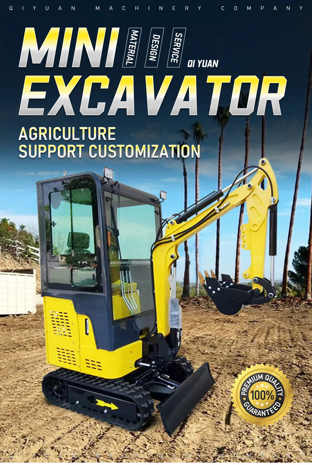 Crawler Mini Excavator 1.5–2 Ton – Kubota Engine