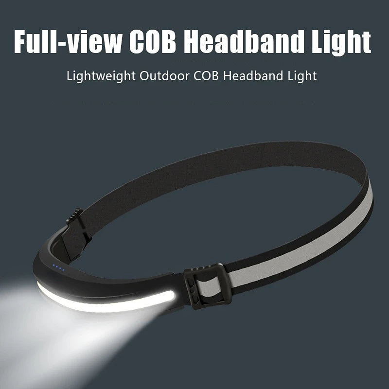 USB Rechargeable COB Headlamp