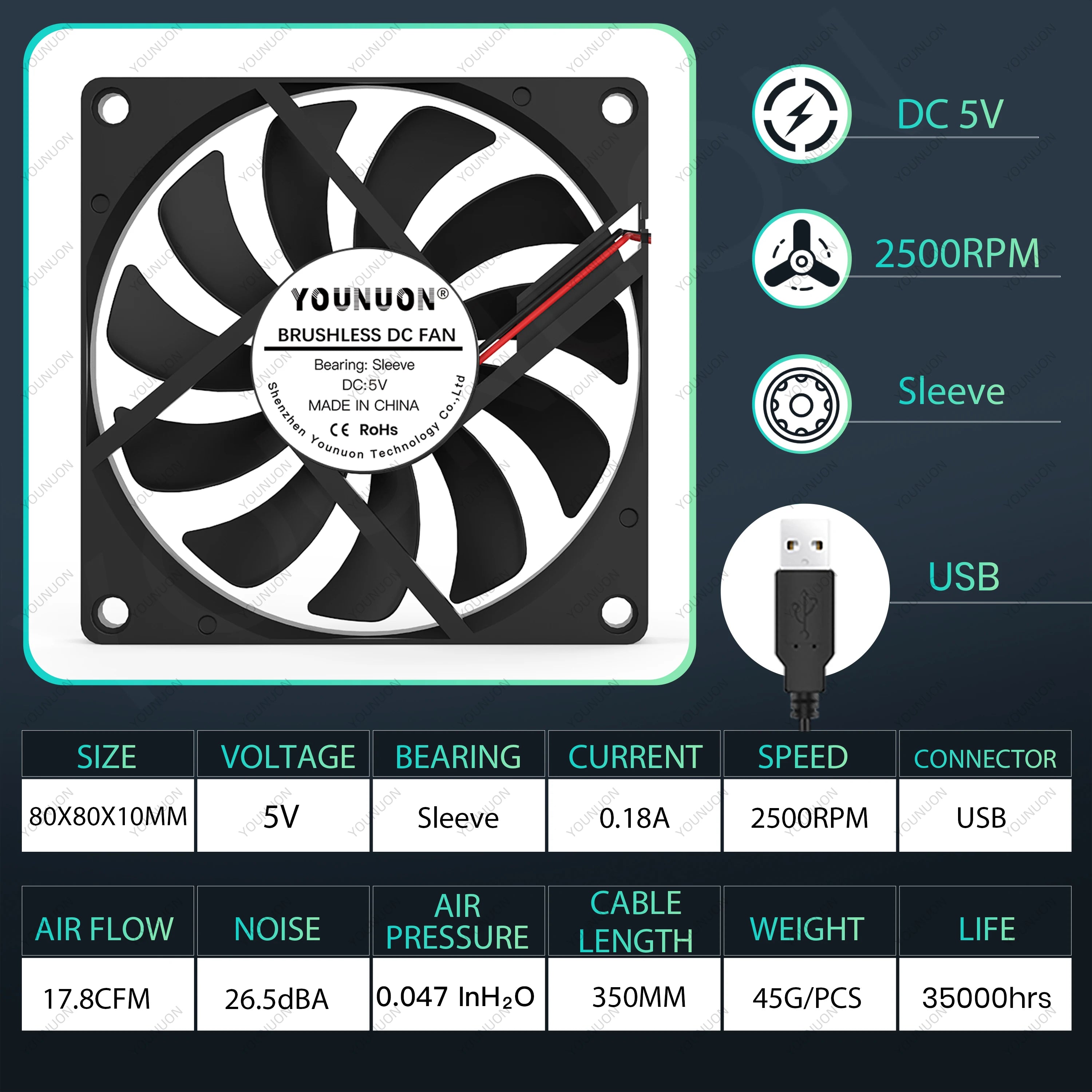 PC Fan Computer Case  Fan Cooler