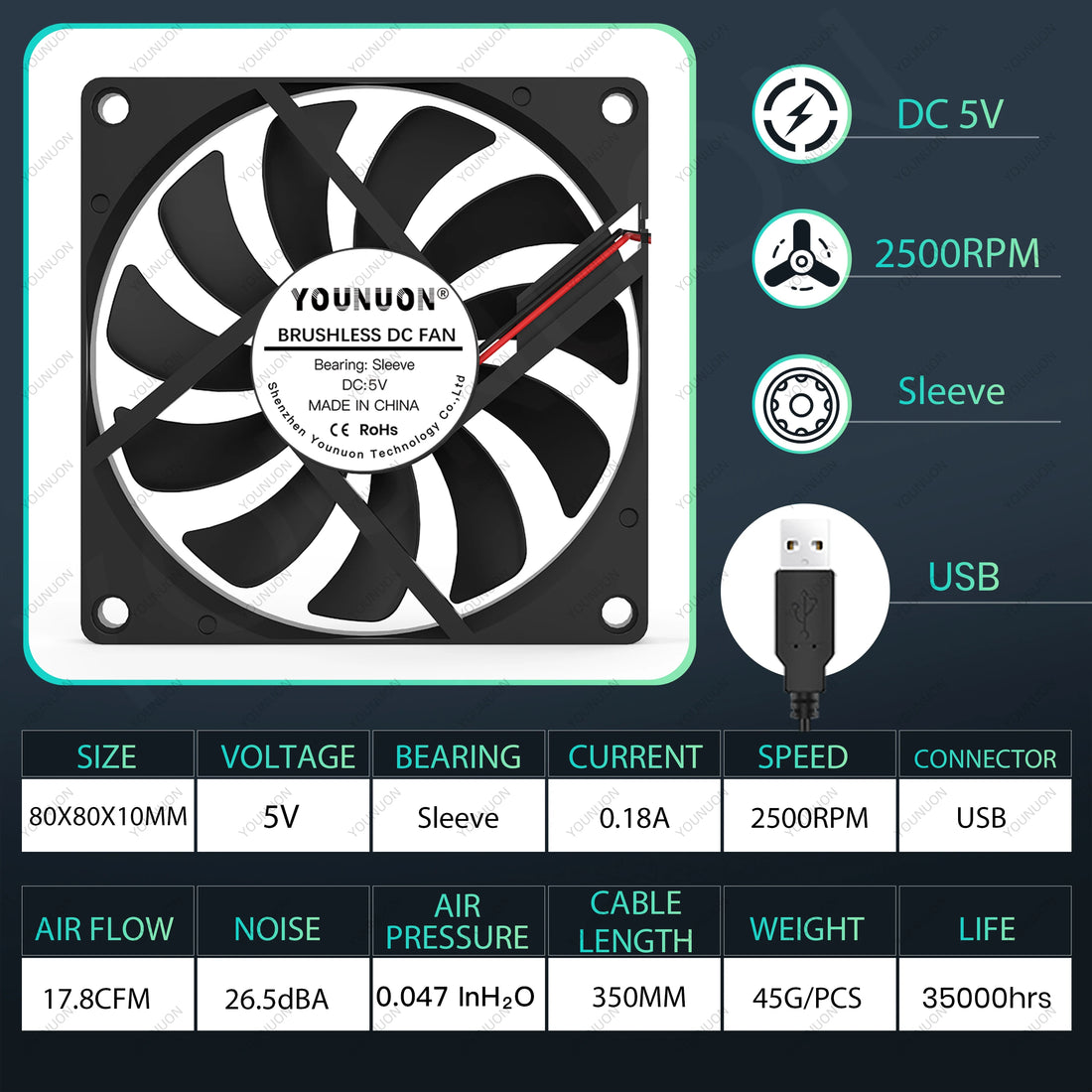 PC Fan Computer Case  Fan Cooler
