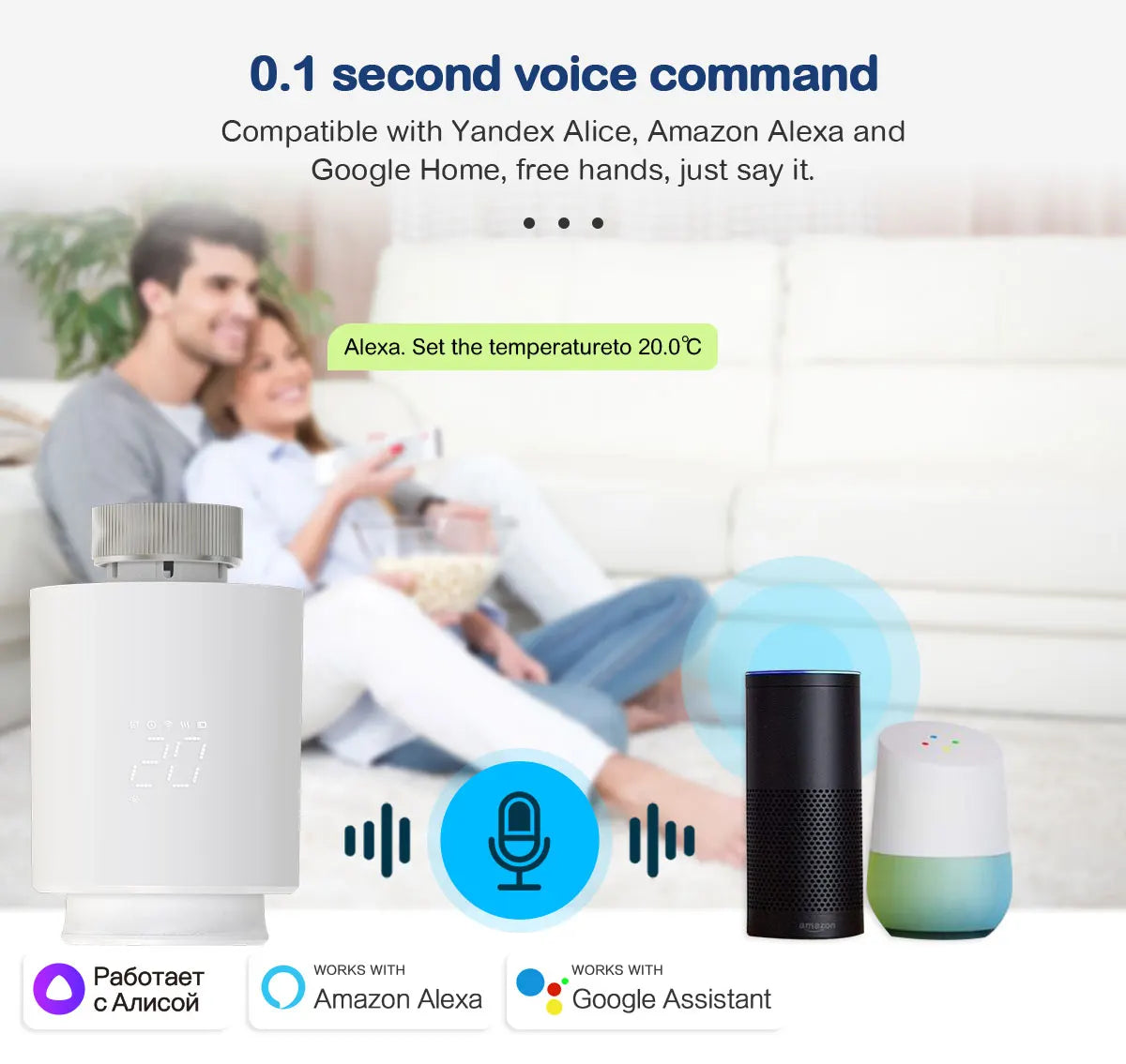 Smart Thermostat TRV Valve – Zigbee/WiFi