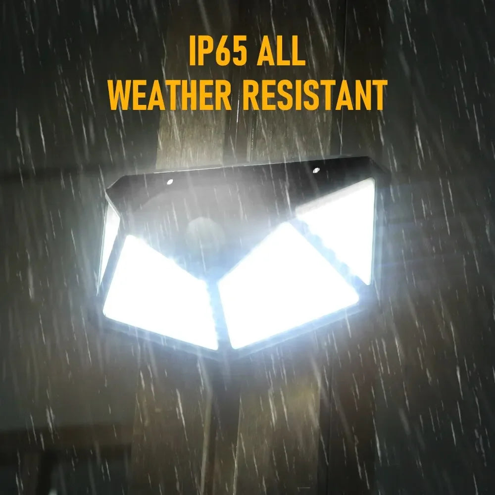 100 LED Solar Motion Wall Light