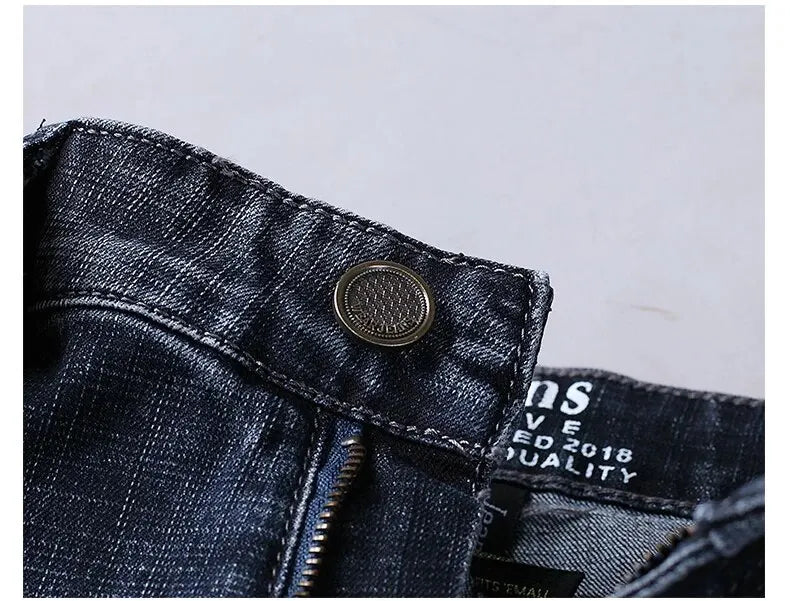 Men's Business Casual Straight Jeans
