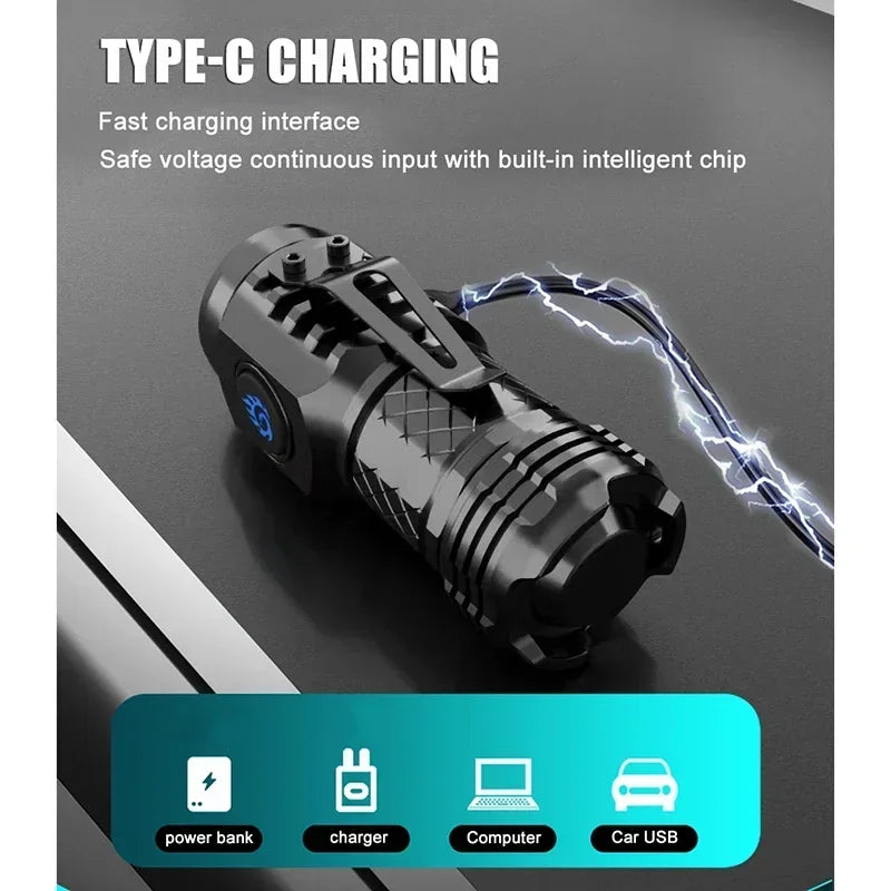 High-Quality LED Rechargeable Flashlight