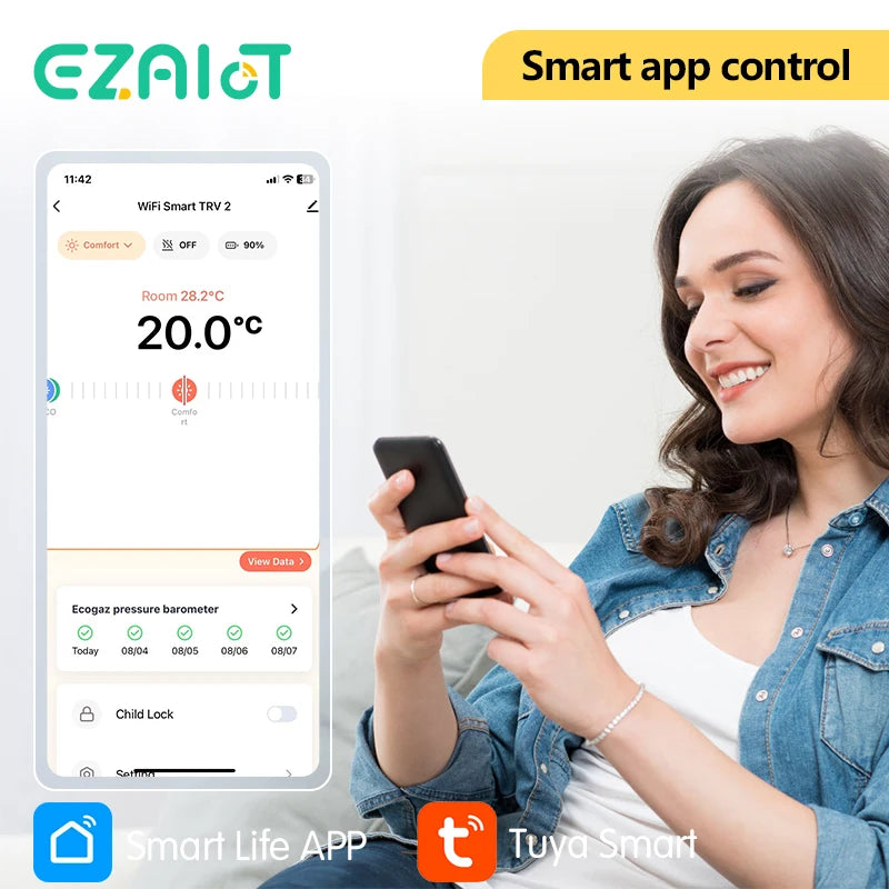 Smart Thermostat TRV Valve – Zigbee/WiFi