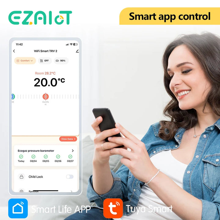 Smart Thermostat TRV Valve – Zigbee/WiFi