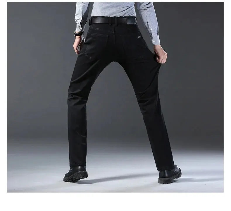 Men's Business Casual Straight Jeans