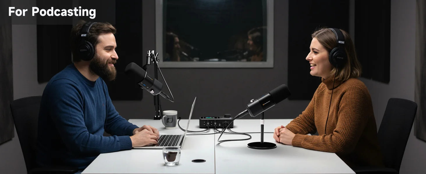 Professional USB XLR Dynamic Microphone