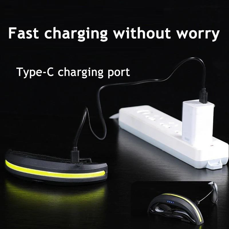 USB Rechargeable COB Headlamp