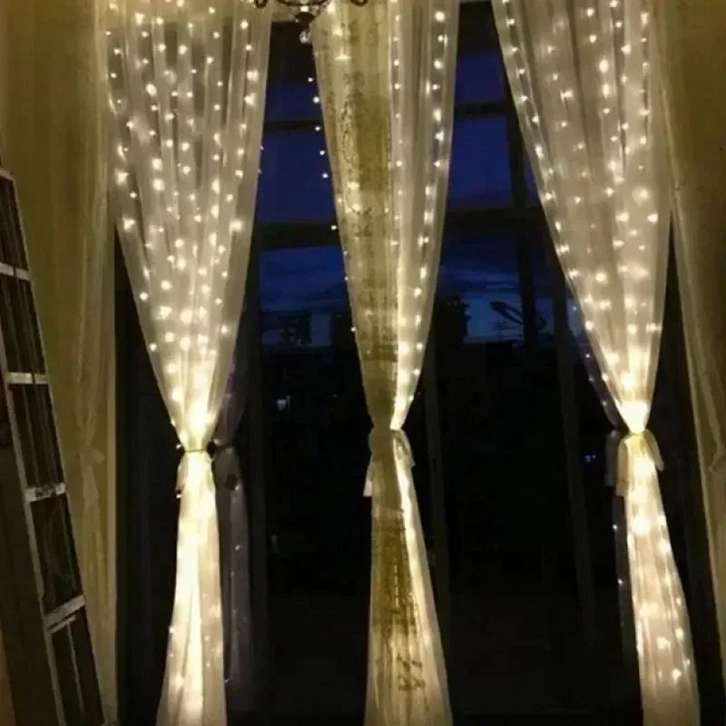 USB LED Curtain String Lights